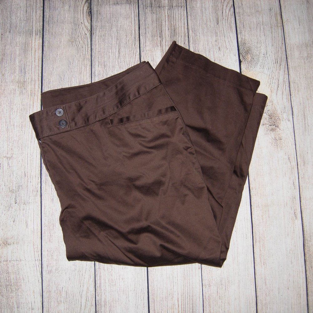 Lane Bryant Brown Cropped Pants 24